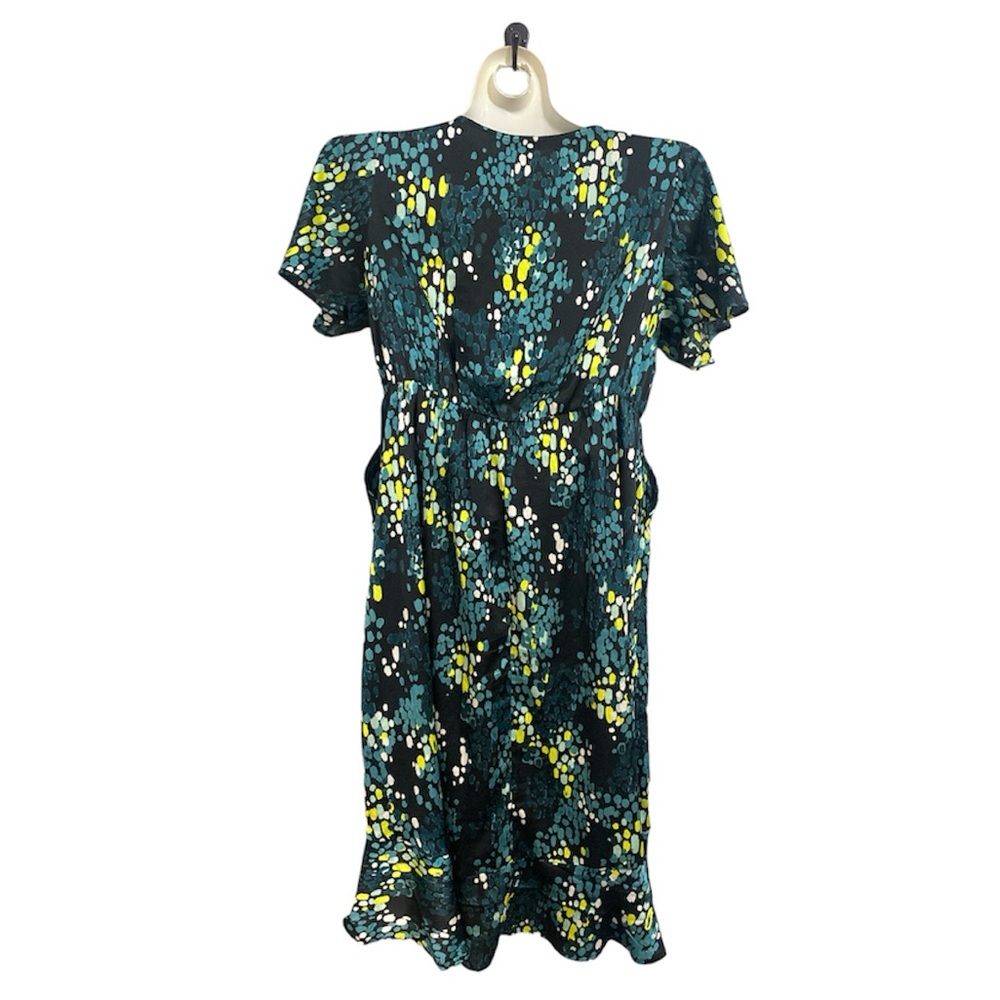 Torrid Midi Bubble Charm Flutter Sleeve Wrap Dress - image 4